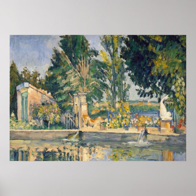 Jas de Bouffan The Pond - Paul Cezanne - c1876 Poster (Vorne)