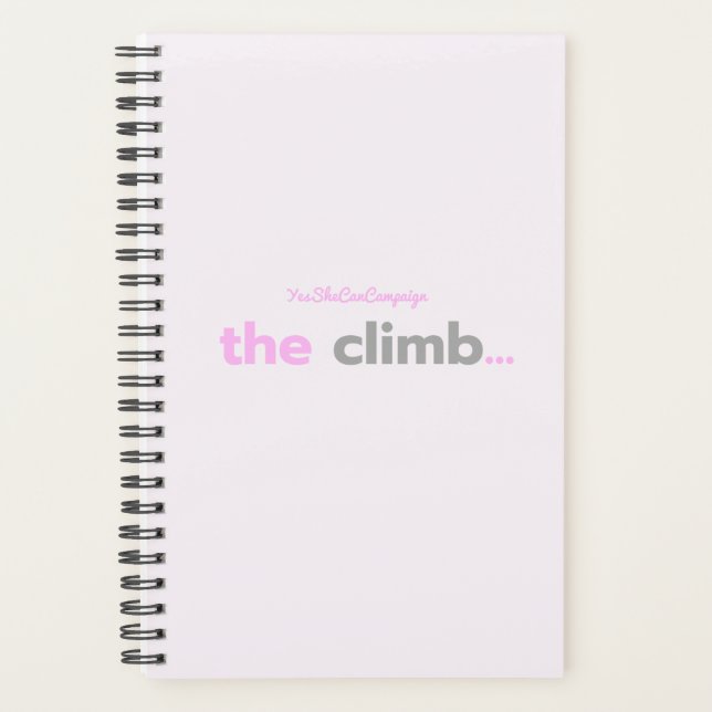 JaSheCanKampagnen für den Climb-Planer Planer (Vorderseite)