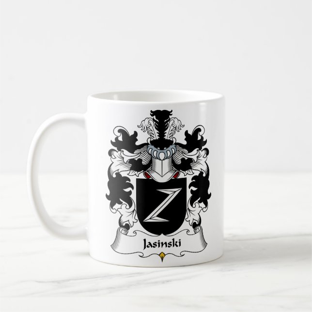 Jasinski Familienwappen Tasse (Links)