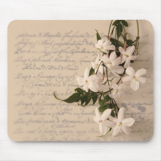 Jasmin auf altem Skripthandschrift mousepad (Vorne)
