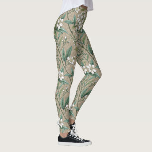 Jasmin-Blume Vintage Stilmuster Leggings