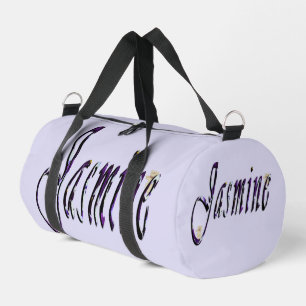 "Jasmin" Lila Blumennamen für Mädchen, Duffle Bag