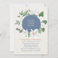 Jasmin- und Orchideen-Botanische Hochzeitseinladun