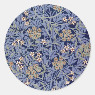 Jasmin von William Morris  Runder Aufkleber