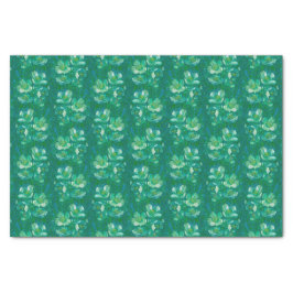 Jasmine Bloom Vintage Blume Blumenmuster Grün Seidenpapier