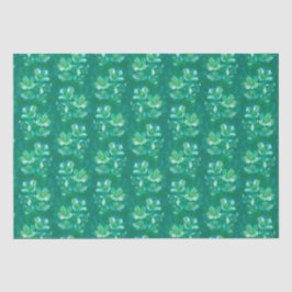Jasmine Bloom Vintage Blume Blumenmuster Grün Seidenpapier