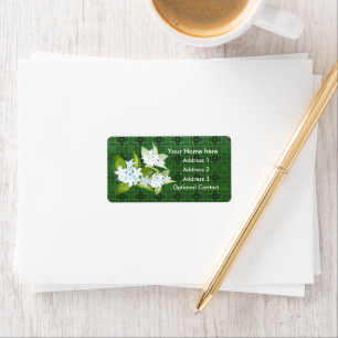 Jasmine-Blume anpassbar Adressaufkleber