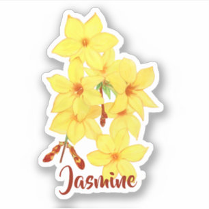 Jasmine Blume Custom Vinyl Stickers Aufkleber