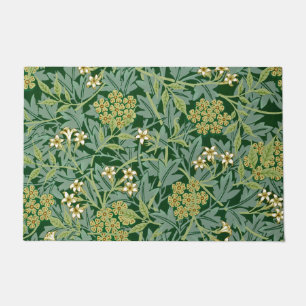 Jasmine-Blüten-Vintage-Ornament-Illustration Fußmatte