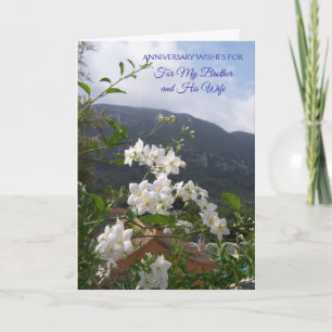 Jasmine-Bruder und Ehefrau Personalisierter Jahres Karte