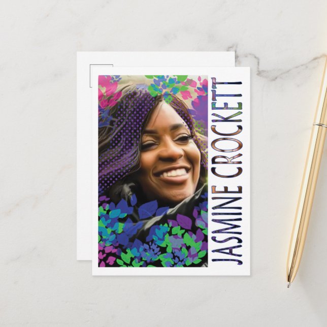 Jasmine Crockett Postcard Postkarte (Vorderseite/Rückseite Beispiel)