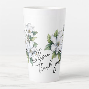 Jasmine "Danke!" Editable Slogan & Name Milchtasse