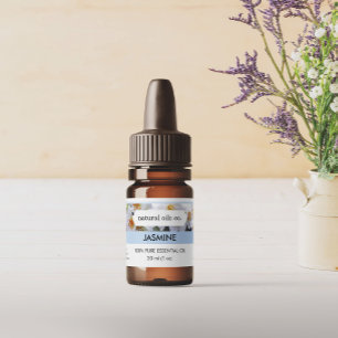 Jasmine Essential Oils Duftstoff Flaschenetikett Aufkleber
