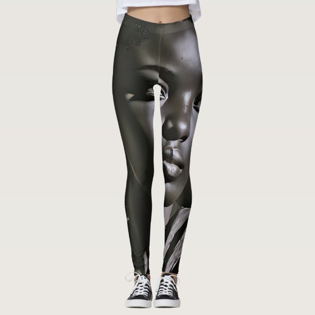 "Jasmine" Frauen in Kohle Leggings (Vorderseite)