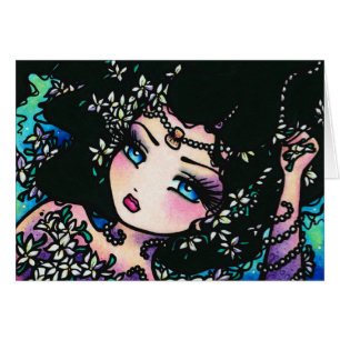 Jasmine Frühjahrsblumen Fantasy Meerjungfrau Mädch