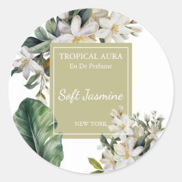 Jasmine Perfume Label Runder Aufkleber