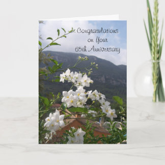 Jasmine Personalisiert 65. Hochzeitstag Karte