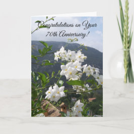 Jasmine Personalisiert 70. Hochzeitstag Karte