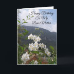Jasmine Personalisiert Mother Birthday Karte<br><div class="desc">Grußkarte Blumenfotografie Mutter Geburtstagskarte. Passen Sie diese Geburtstagskarte mit jedem beliebigen Text an und lassen Sie sie dann ausdrucken und an Sie senden oder laden Sie sie sofort auf Ihr Mobiltelefon herunter. Wenn Sie Hilfe bei der Anpassung benötigen, kontaktieren Sie uns über den Link auf dieser Seite. Personalisierte Geburtstagskarte von...</div>