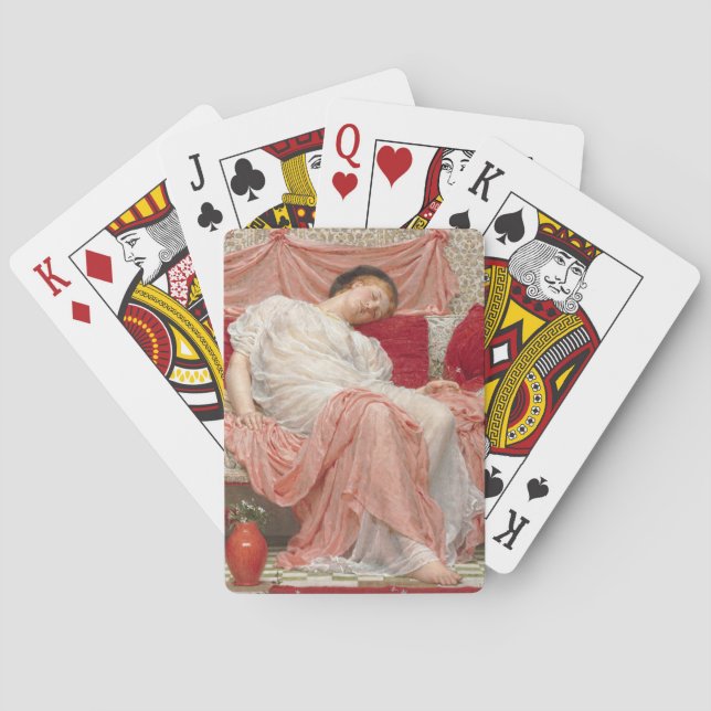 Jasmine (schöne junge Schlaffrau) Spielkarten (Rückseite)