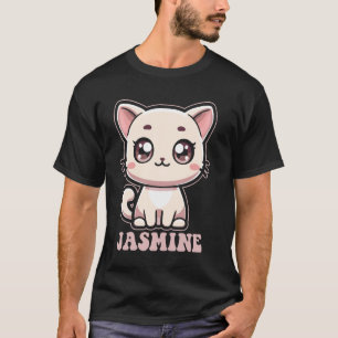 Jasmine Süßes Kittchen Katzen-Design für Mädchen N T-Shirt
