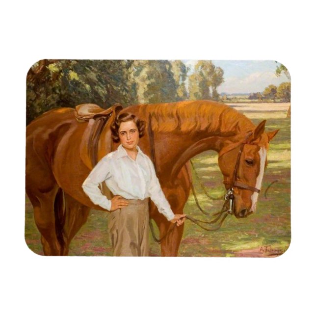 Jasmine the Horse (von Algernon Talmage) Magnet (Horizontal)