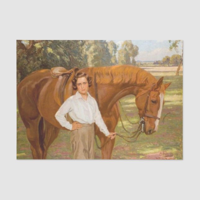 Jasmine the Horse (von Algernon Talmage) Seidenpapier (Vorderseite)
