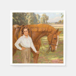 Jasmine the Horse (von Algernon Talmage) Serviette
