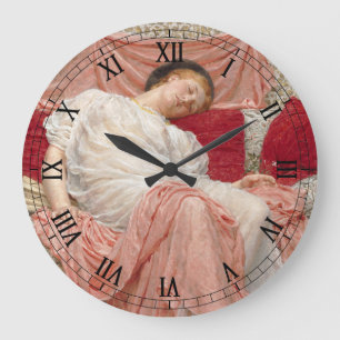 Jasmine von Albert Joseph Moore, Victorian Fine Ar Große Wanduhr