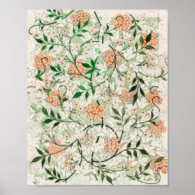 Jasmine von William Morris Poster (Vorne)