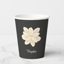 Jasmine Weiße Blume Eleganter Name Pappbecher
