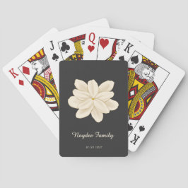 Jasmine White Flower Eleganter Name Spielkarten