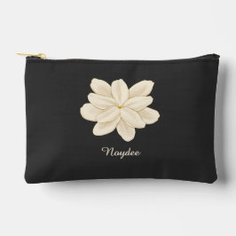 Jasmine White Flower Eleganter Name Zubehörtasche