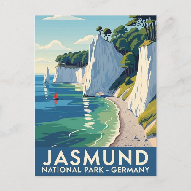 Jasmund Nationalpark Deutschland Reisen Postkarte (Vorderseite)