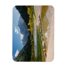 Jasna-See in den slowenischen Alpen im Herbst Magnet