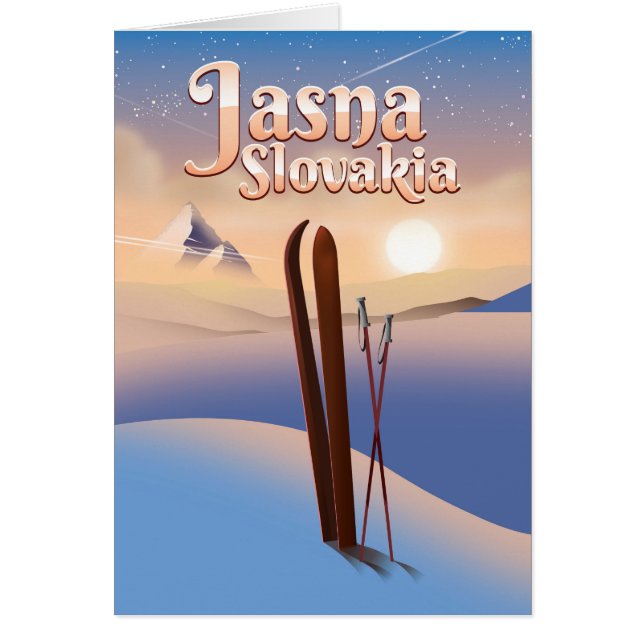 Jasna, Slowakei Skiposter. (Vorne)