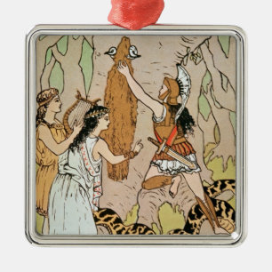 Jason, der die goldene Fleece ergreift Silbernes Ornament