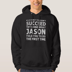 JASON Gift Name Personalized Birthday Funny Christ Hoodie