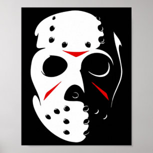 Jason Hockey Masask Halloween Freitag, 13. Poster