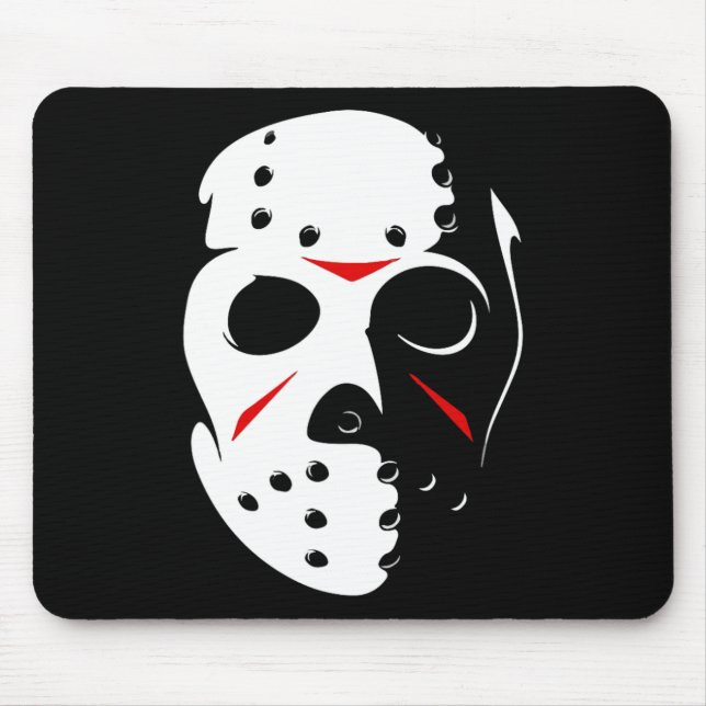 Jason Hockey Mask Halloween Freitag, 13. Mousepad (Vorne)