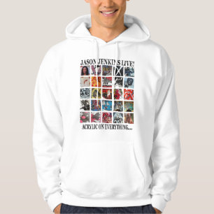 JASON JENKINS LIVE! ACRYLFARBE AUF ALLEM HOODIE