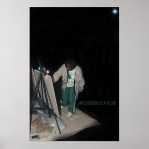 JASON JENKINS LIVE BLACK GRAPHIC POSTER