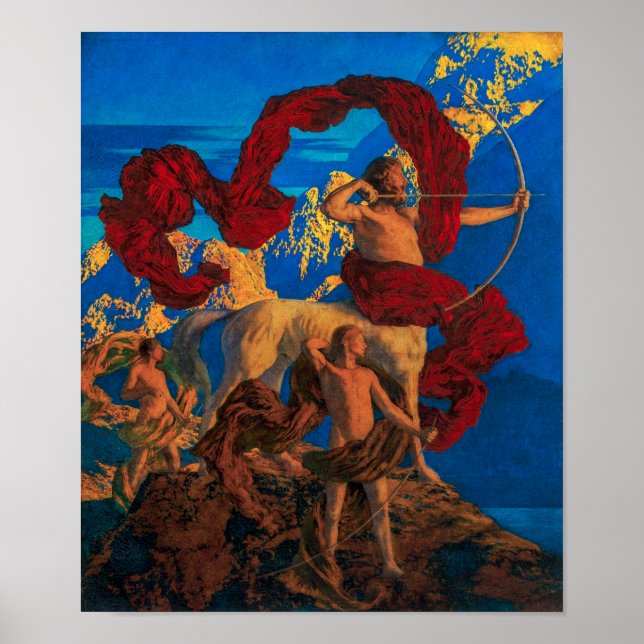 Jason und sein Lehrer | Maxfield Parrish | Poster (Vorne)