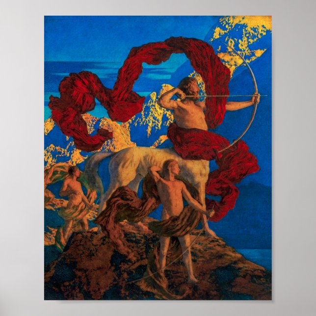 Jason und sein Lehrer | Maxfield Parrish | Poster (Vorne)
