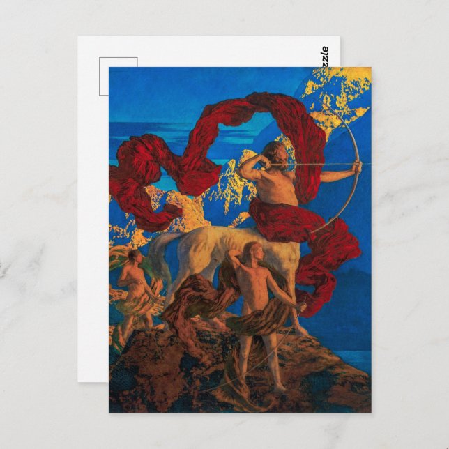 Jason und sein Lehrer | Maxfield Parrish | Postkarte (Vorne/Hinten)