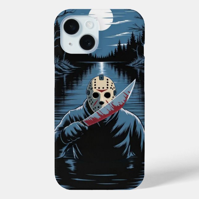 Jason Voorhees Camp Crystal Lake iPhone /iPad Gehä Case-Mate iPhone Hülle (Rückseite)