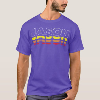 Jason Vorname Lustig Vintage Sonnenuntergang Jason T-Shirt