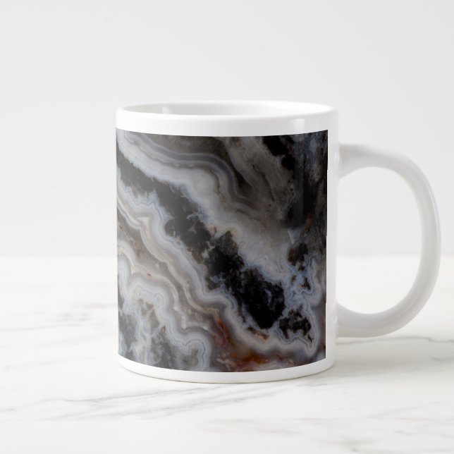Jasper Achat gemischte Platte Jumbo-Tasse (Rechts)