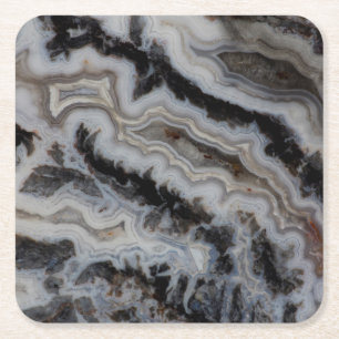 Jasper Agate Mixed Slab Rechteckiger Pappuntersetzer