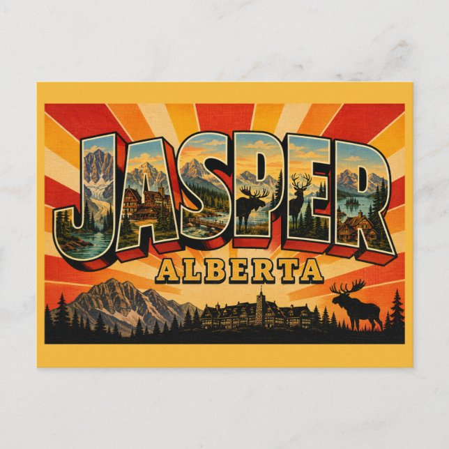 Jasper Alberta Wild & Serene Postkarte (Vorderseite)